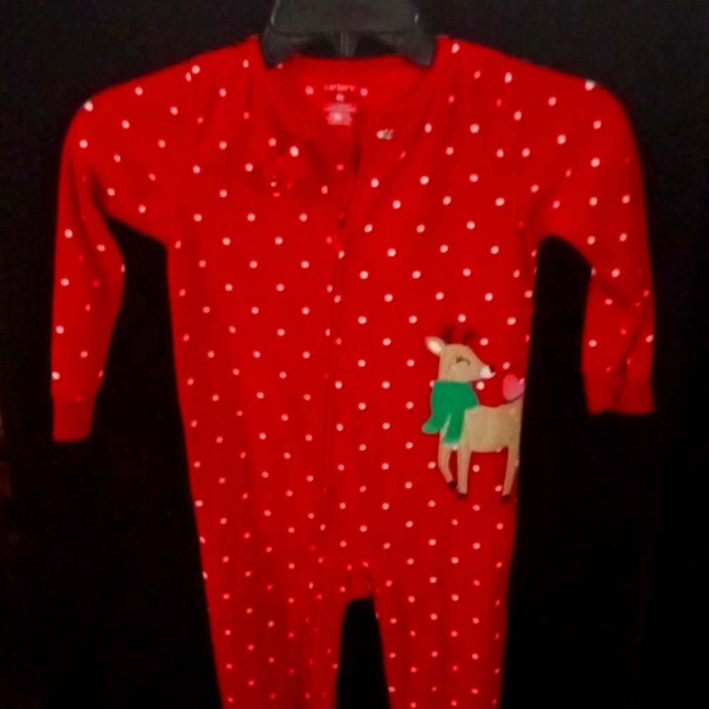 Kids reindeer Carter's pj's